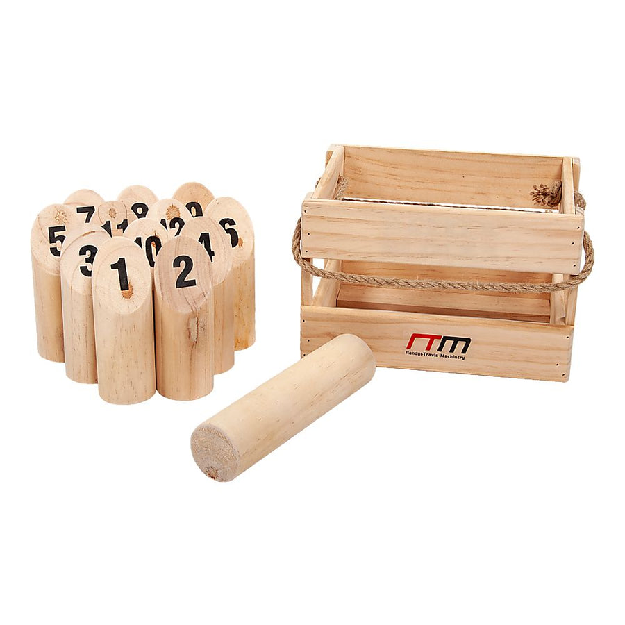 Wooden Number Toss Game with Carry Case-Vivify Co.