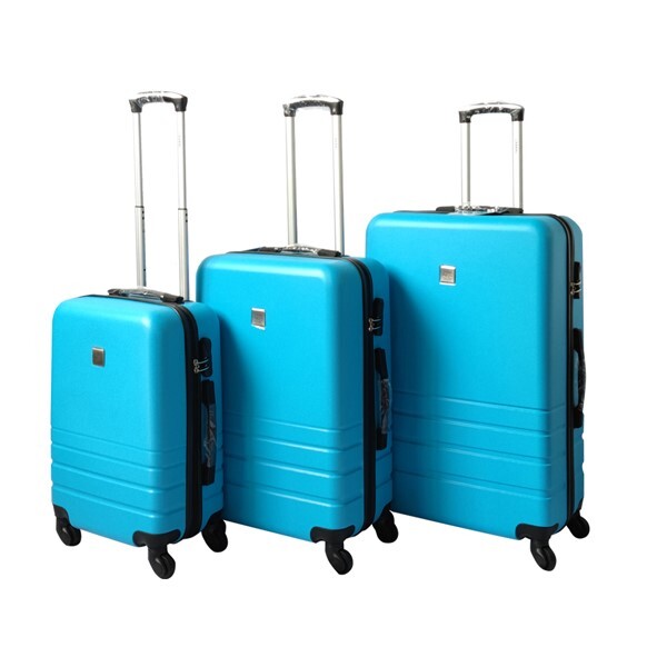 YES4HOMES ABS 3-Piece Hard Case Luggage Set - Aqua-Vivify Co.